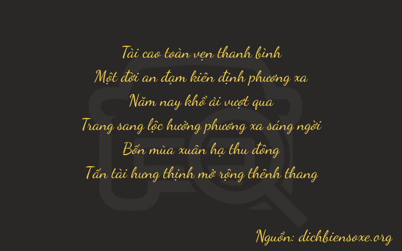 Thơ dịch biển số xe 31548
