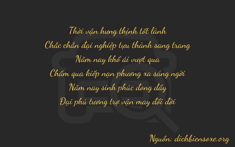Thơ dịch biển số xe 31556