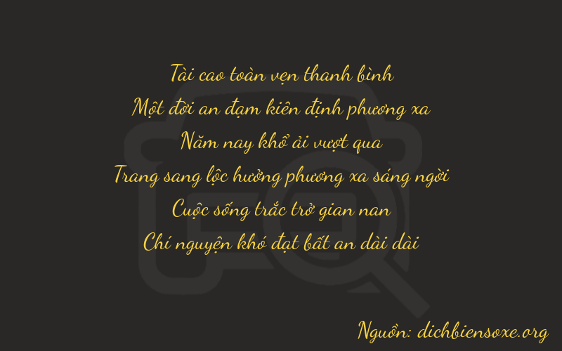 Thơ dịch biển số xe 31557