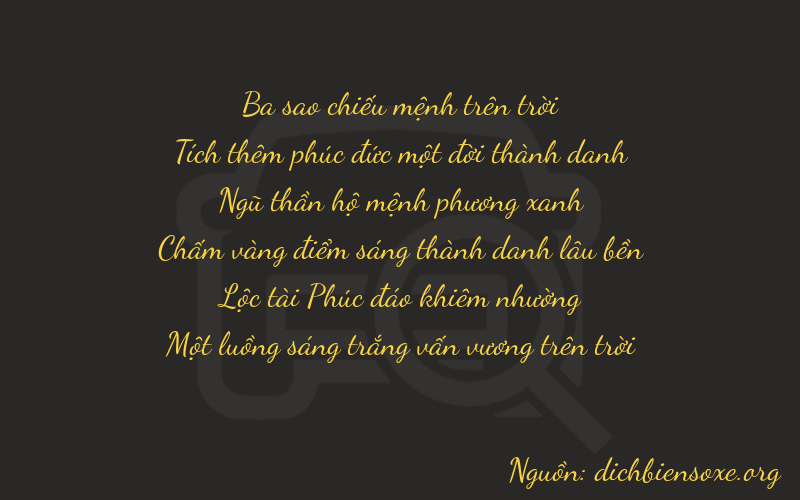 Thơ dịch biển số xe 31561