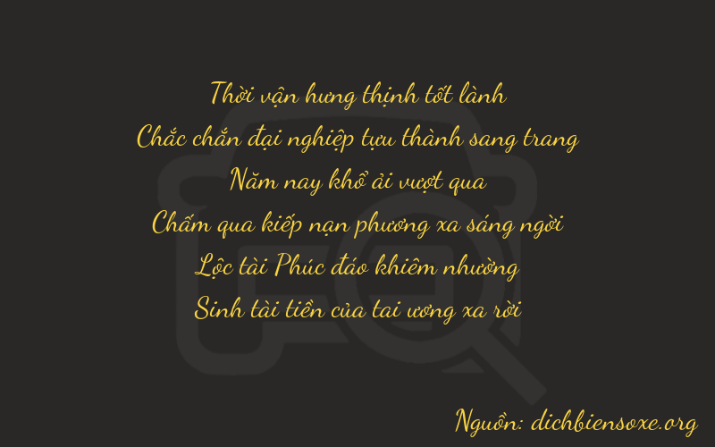 Thơ dịch biển số xe 31565