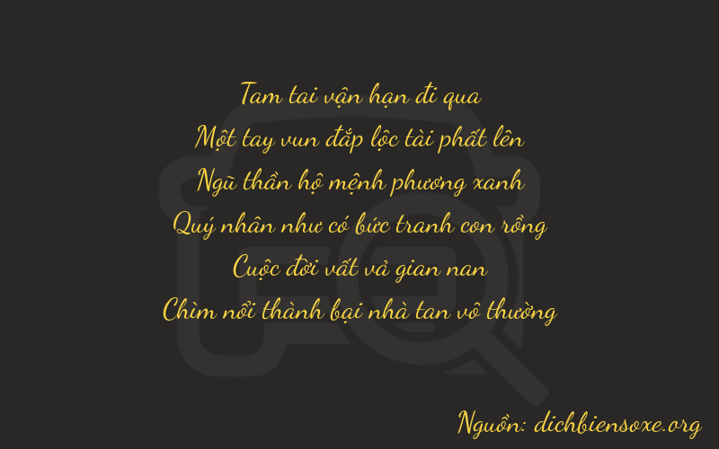 Thơ dịch biển số xe 31572