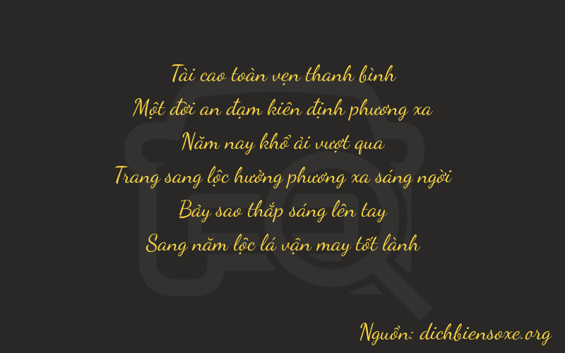 Thơ dịch biển số xe 31575