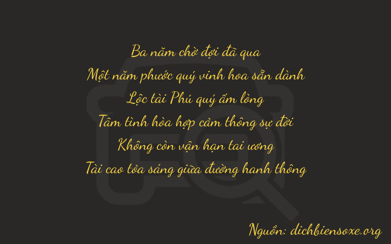 Thơ dịch biển số xe 31603
