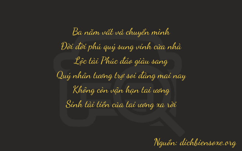 Thơ dịch biển số xe 31605