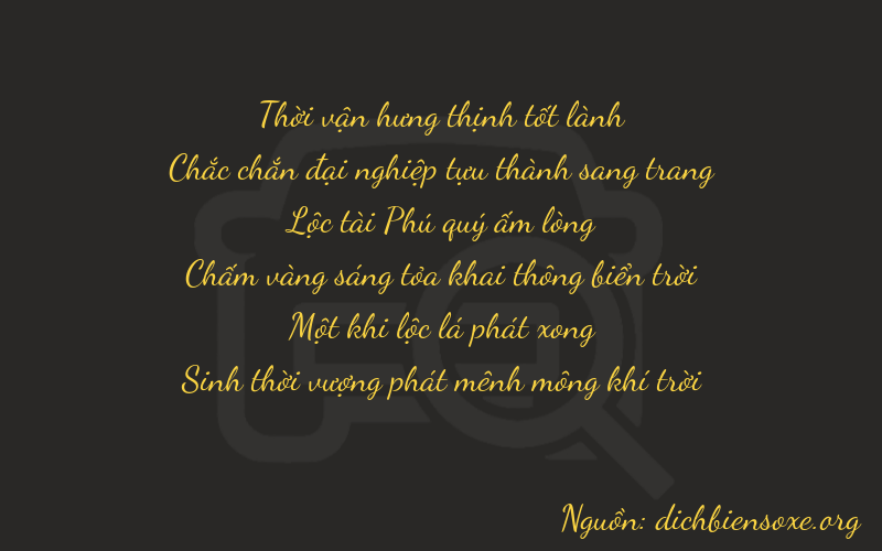 Thơ dịch biển số xe 31610