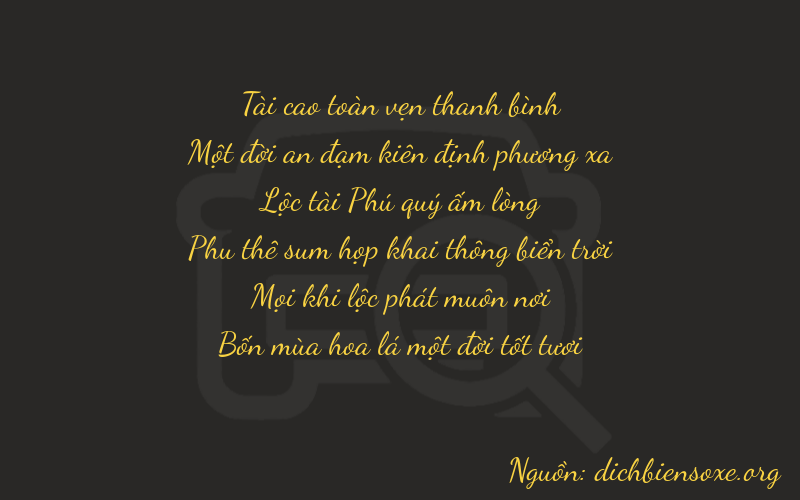 Thơ dịch biển số xe 31611
