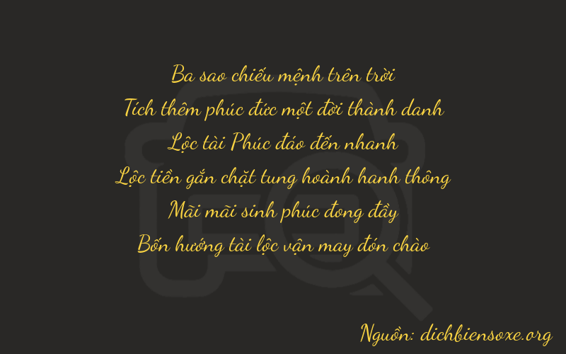 Thơ dịch biển số xe 31624