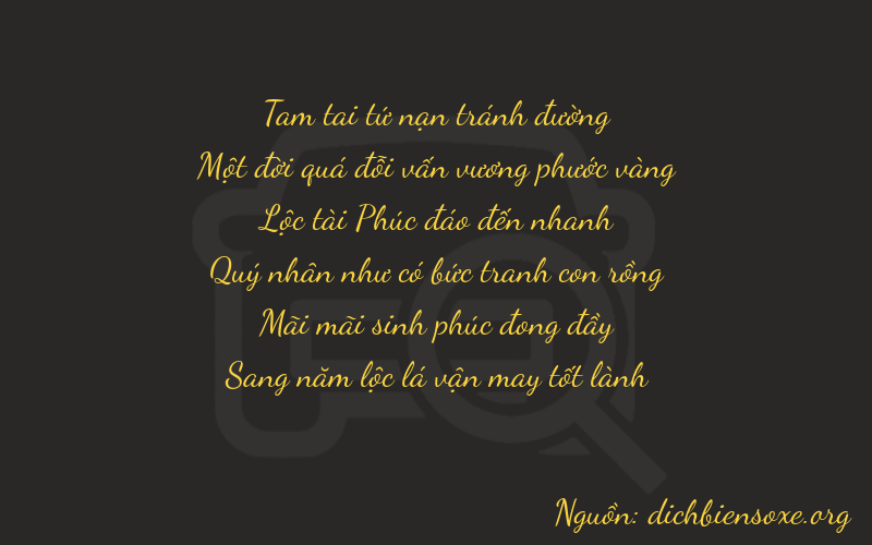 Thơ dịch biển số xe 31625