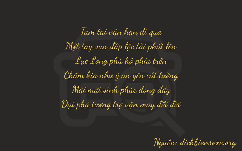 Thơ dịch biển số xe 31626