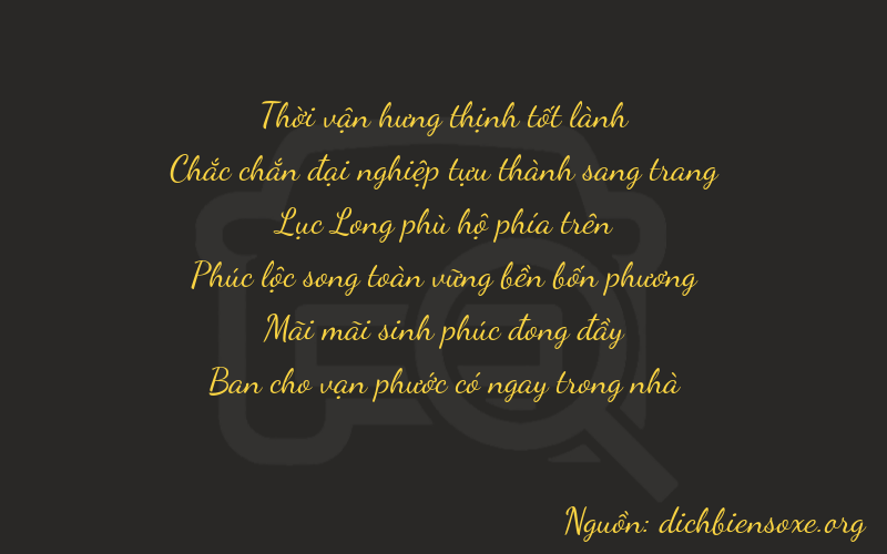 Thơ dịch biển số xe 31628