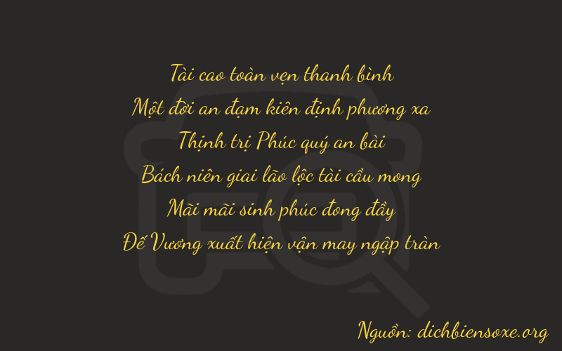 Thơ dịch biển số xe 31629