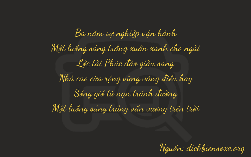 Thơ dịch biển số xe 31631