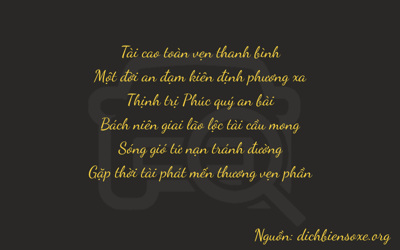 Thơ dịch biển số xe 31638