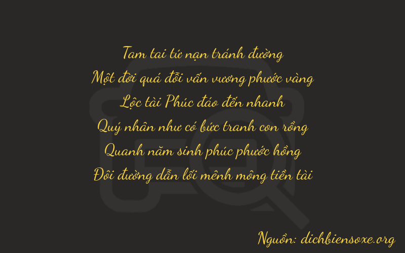 Thơ dịch biển số xe 31652