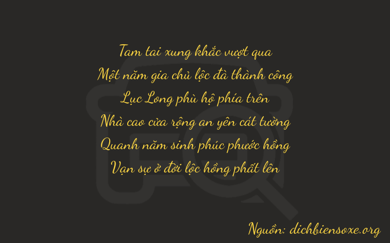 Thơ dịch biển số xe 31654