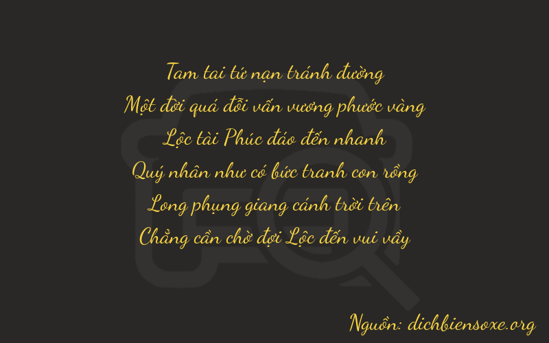 Thơ dịch biển số xe 31670
