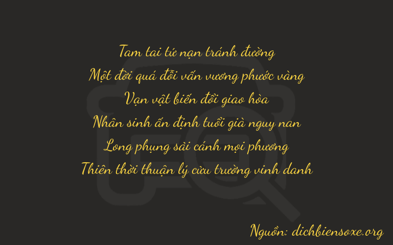 Thơ dịch biển số xe 31679