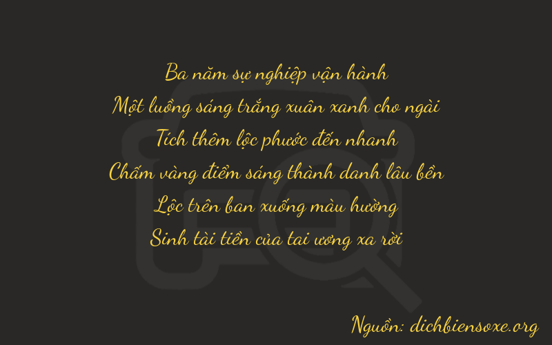 Thơ dịch biển số xe 31685