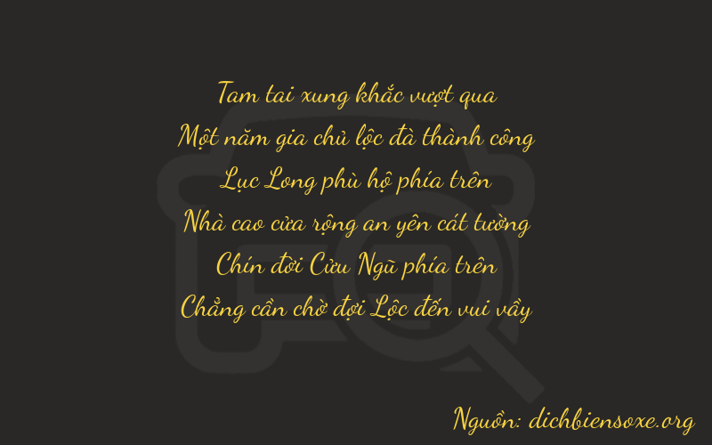 Thơ dịch biển số xe 31690