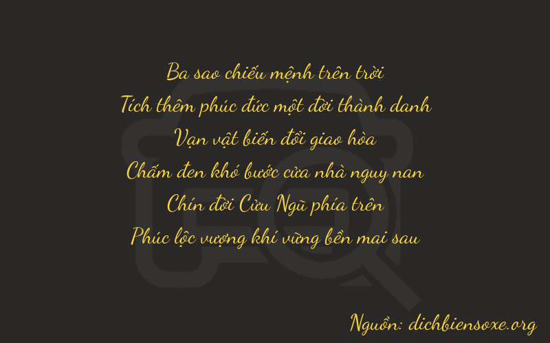 Thơ dịch biển số xe 31696