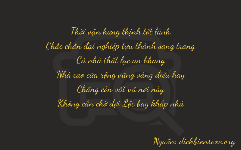 Thơ dịch biển số xe 31700