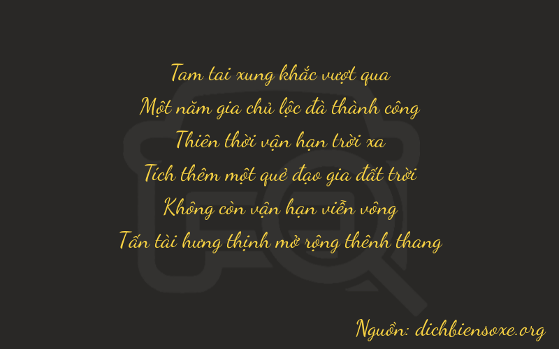 Thơ dịch biển số xe 31708
