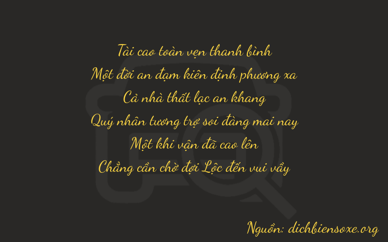 Thơ dịch biển số xe 31710