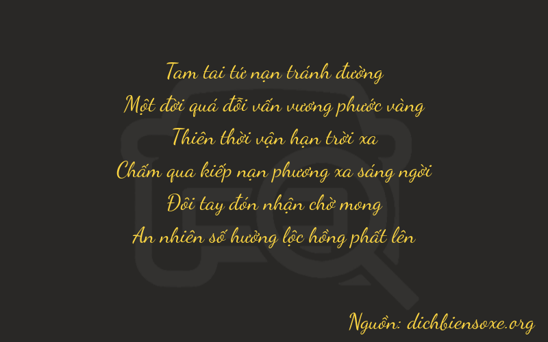 Thơ dịch biển số xe 31724