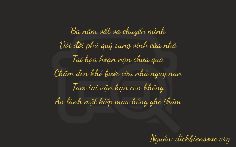 Thơ dịch biển số xe 31731