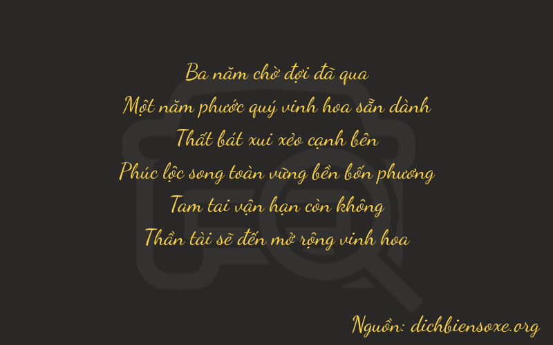 Thơ dịch biển số xe 31738