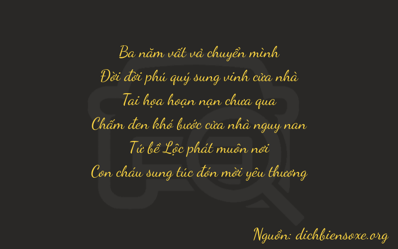 Thơ dịch biển số xe 31740