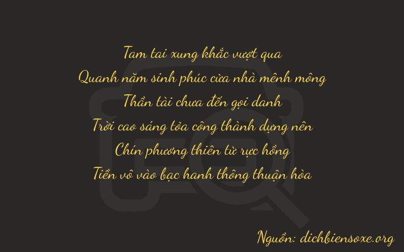 Thơ dịch biển số xe 35790