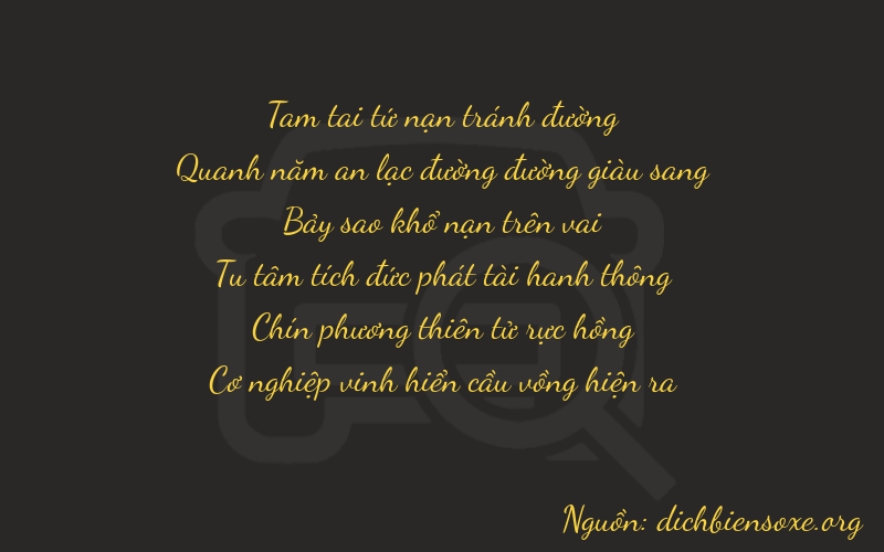 Thơ dịch biển số xe 35797