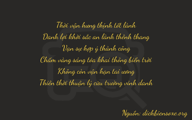 Thơ dịch biển số xe 35809