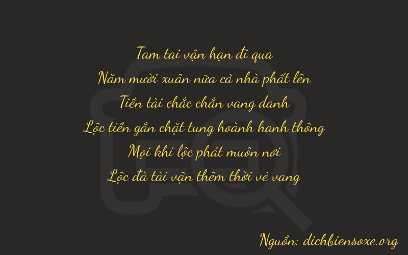 Thơ dịch biển số xe 35816