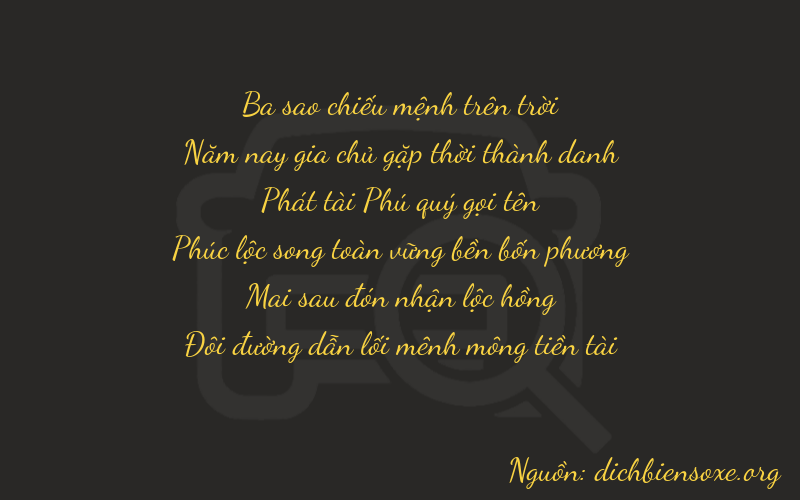 Thơ dịch biển số xe 35822