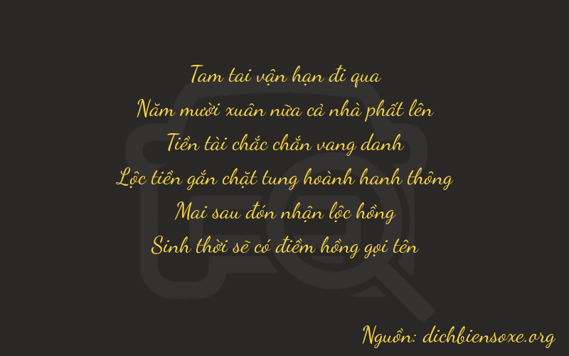 Thơ dịch biển số xe 35825