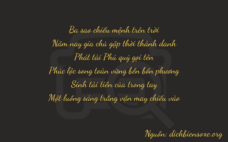 Thơ dịch biển số xe 35831