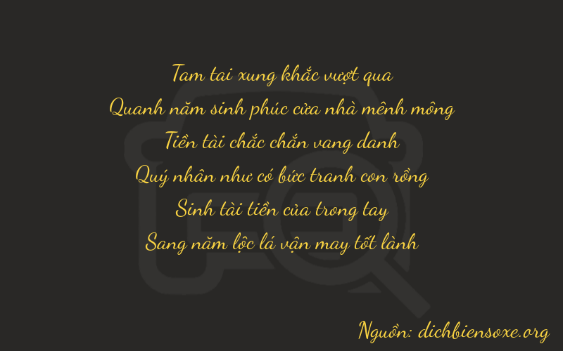 Thơ dịch biển số xe 35835
