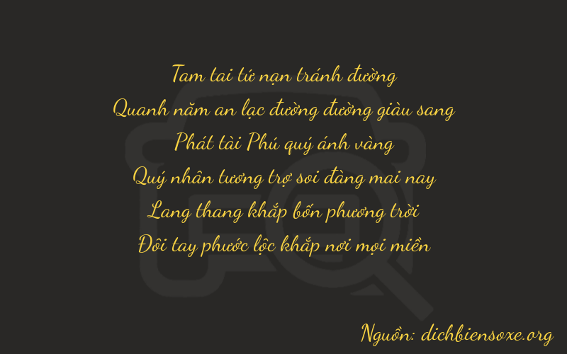 Thơ dịch biển số xe 35842
