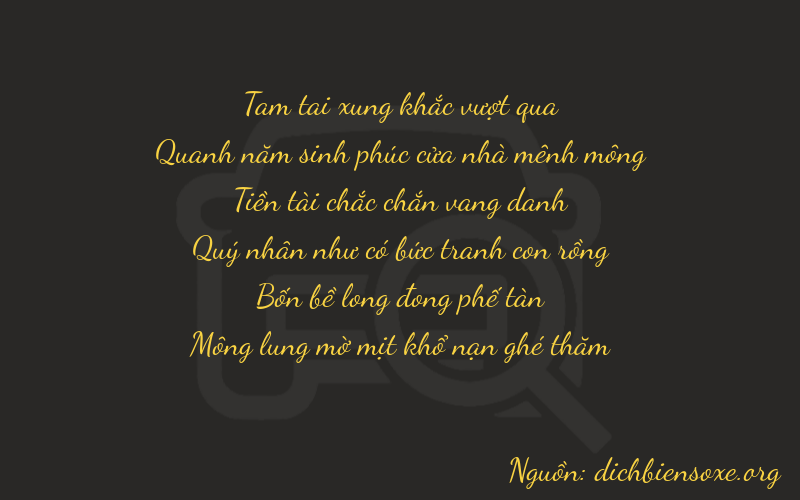 Thơ dịch biển số xe 35844