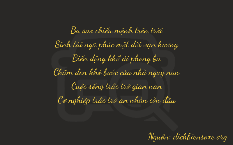 Thơ dịch biển số xe 35859