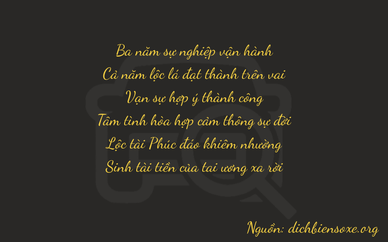 Thơ dịch biển số xe 35865