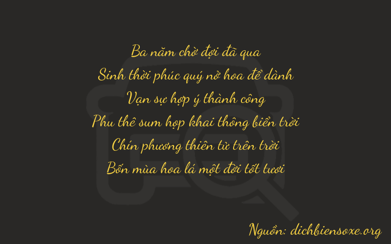 Thơ dịch biển số xe 35891