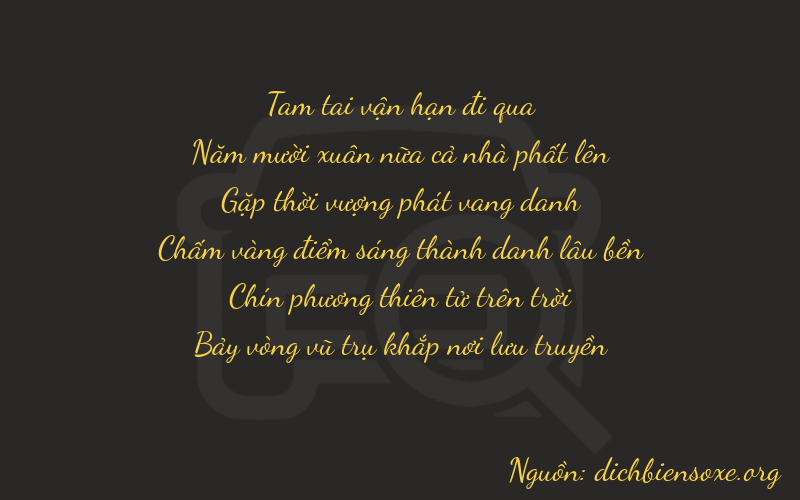 Thơ dịch biển số xe 35897