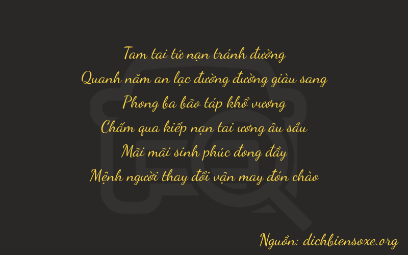 Thơ dịch biển số xe 35923