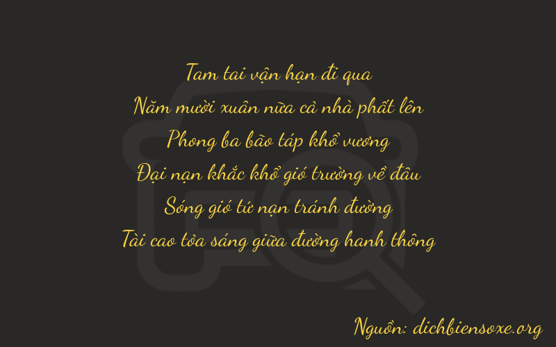 Thơ dịch biển số xe 35933