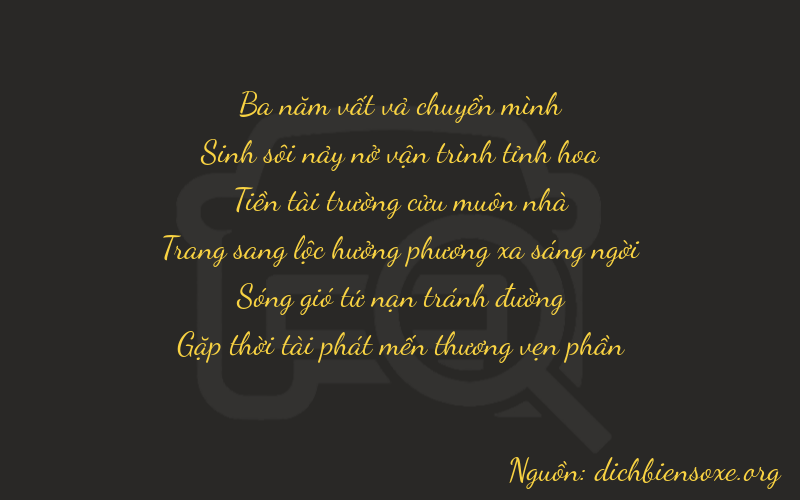 Thơ dịch biển số xe 35938