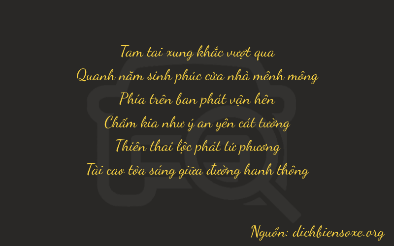 Thơ dịch biển số xe 35943